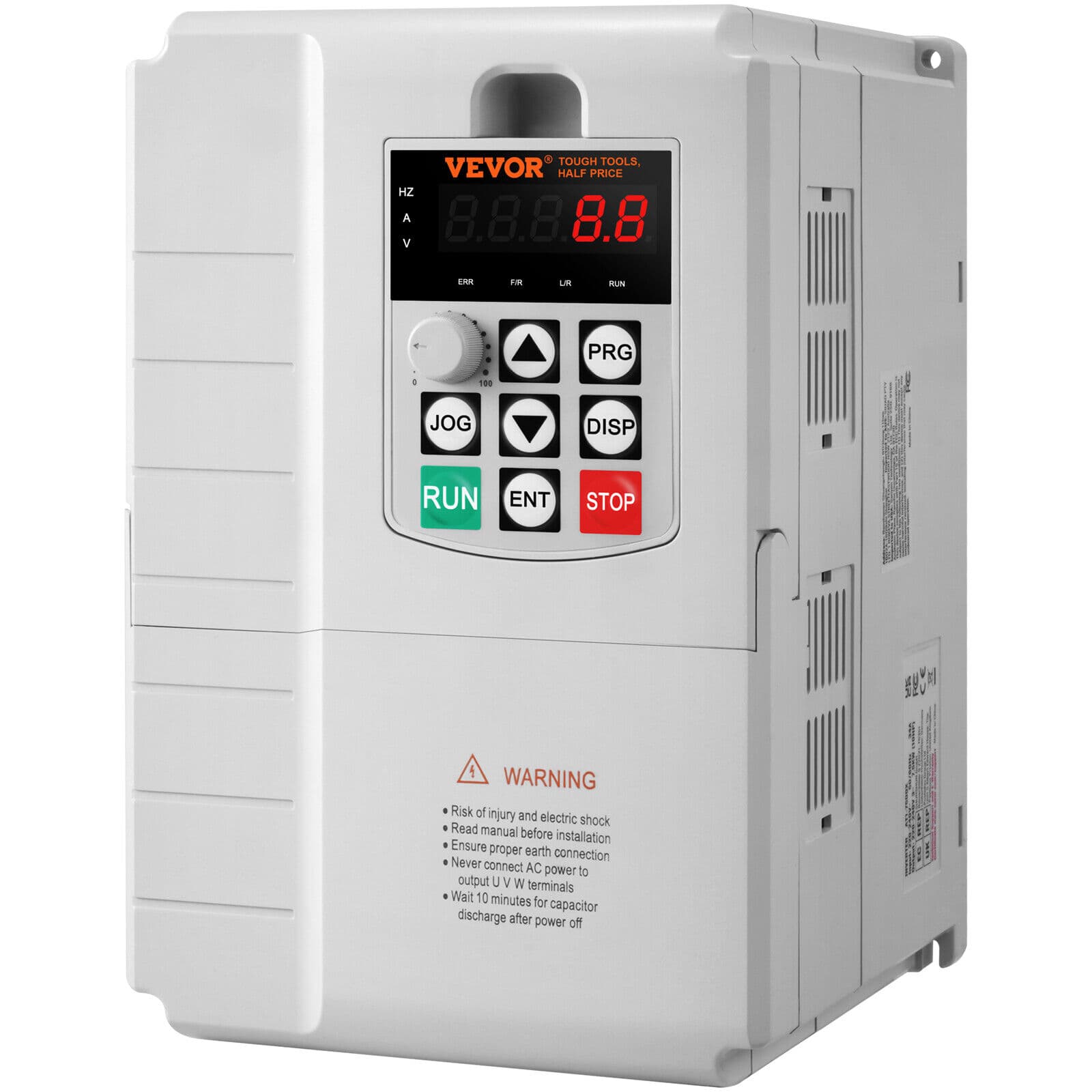 VEVOR 7.5KW 10HP Variable Frequency Drive Inverter Convert 1 To 3 Phase VFD 220V - Image 1