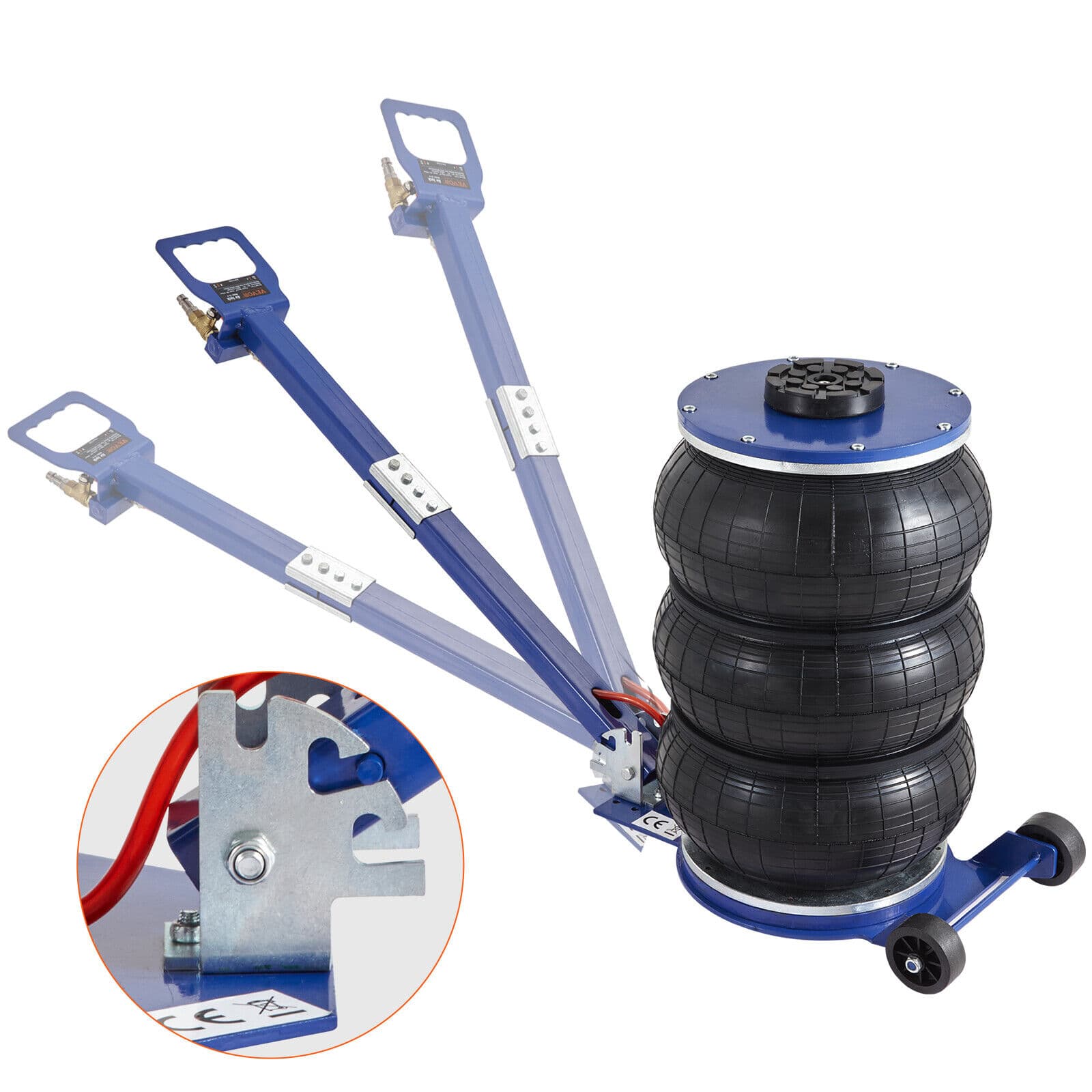 VEVOR Triple Bag Air Jack 5 Ton/11000 lbs Pneumatic Jack for Car SUV Lifting - Image 1